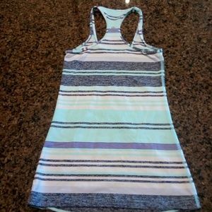 Lululemon racerback stripes tank top